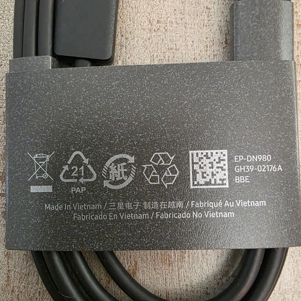 Original OEM Genuine Samsung Galaxy USB-C to USB-C 3ft Super Fast Charging